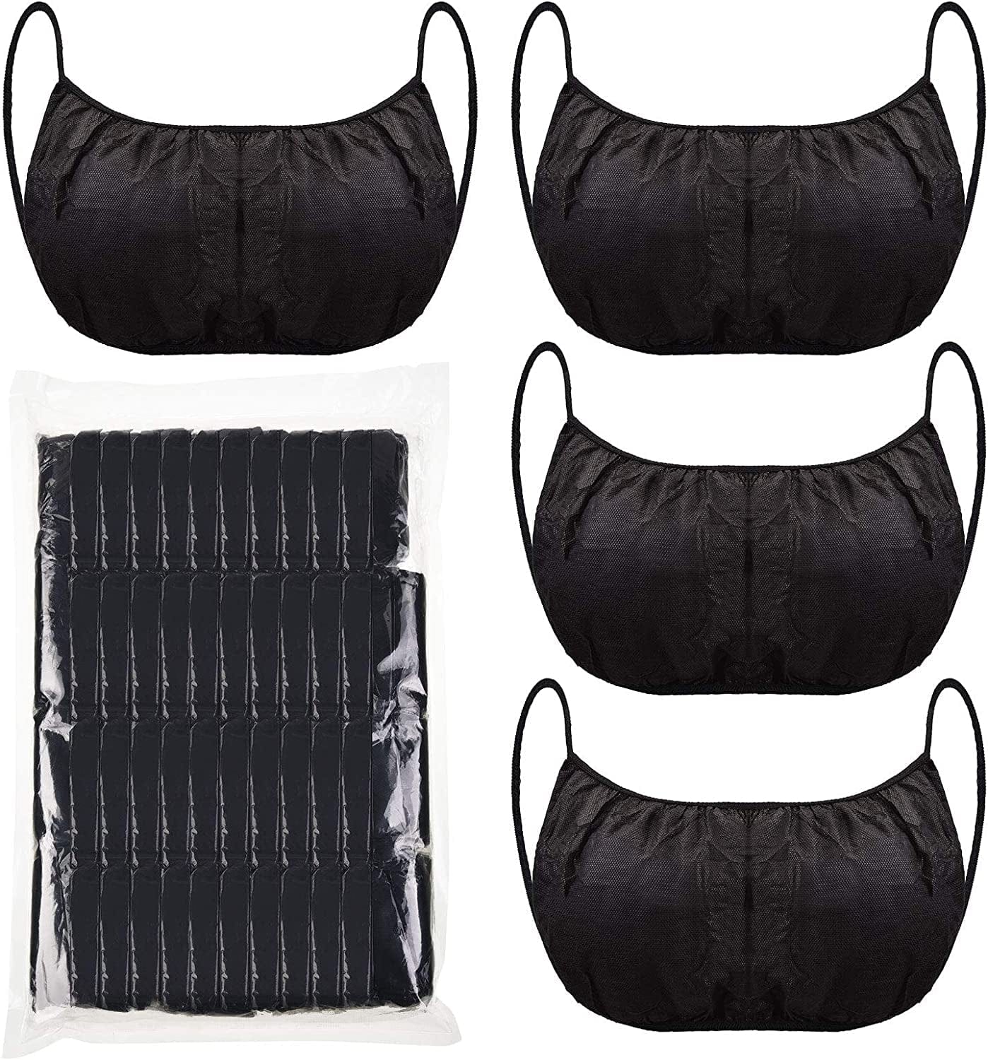 Janmercy 50 Pieces Disposable Bras Disposable Spray Tan for Spray Tanning Tan