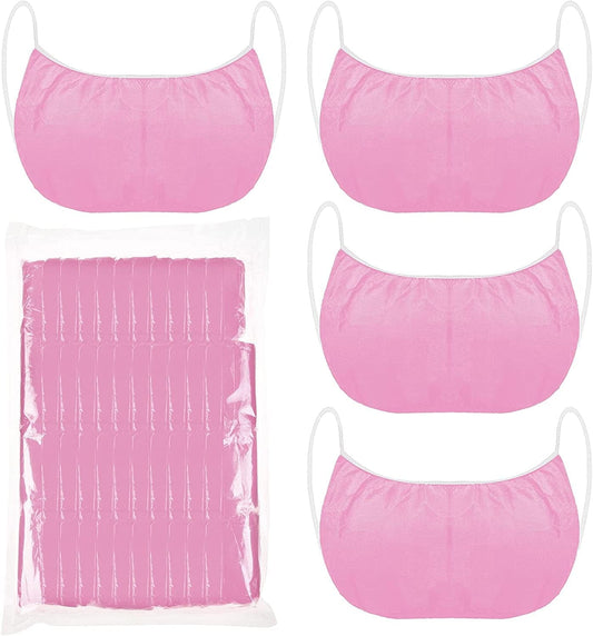 Janmercy 50 Pieces Disposable Bras Disposable Spray Tan for Spray Tanning Pink