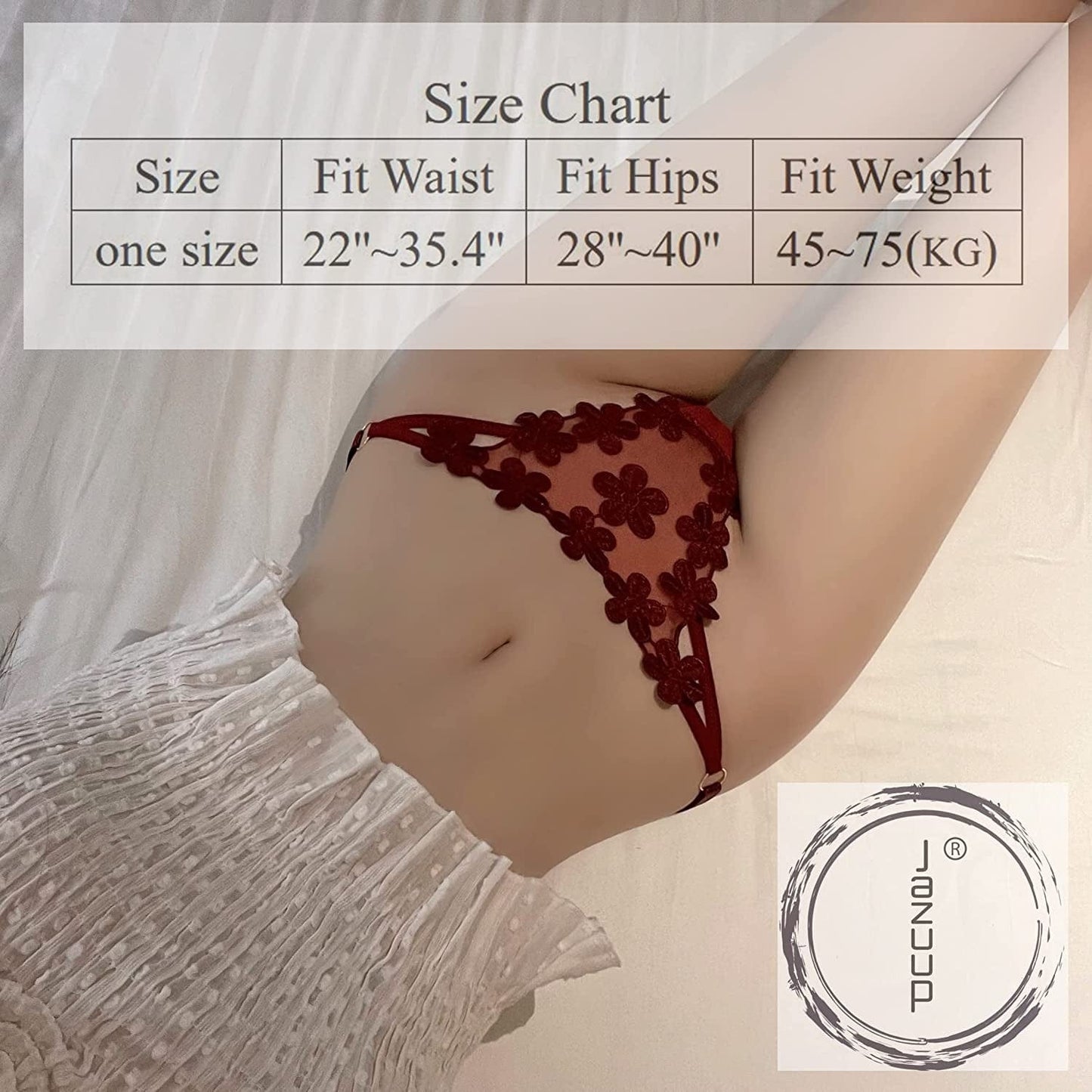 JAZUUP 6 Pack G-String Thongs Straps Adjustable Sides Sexy Breathable T-Back Low Rise Women Underwear Multicolor a