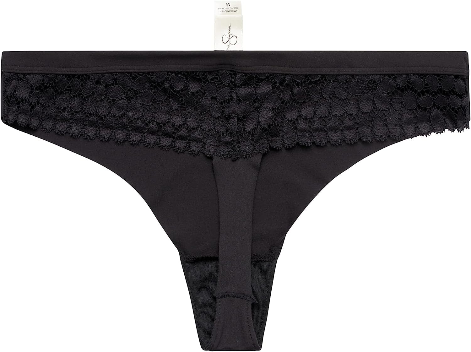 Jessica Simpson Women'S Underwear - 3 Pack Microfiber Lace Thong Panties (S-XL)