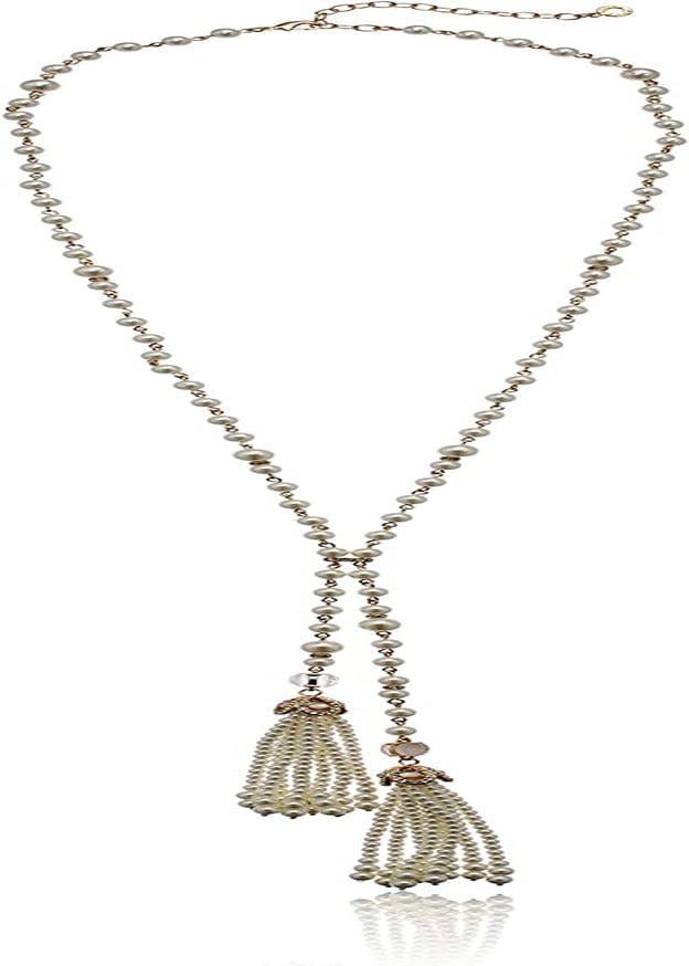 Jewellery blanc / NK 30IN PRL Lariat