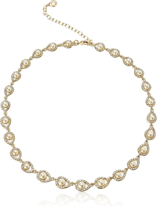 Jewellery Pearl / Women's Gold Tone Pearl Necklace