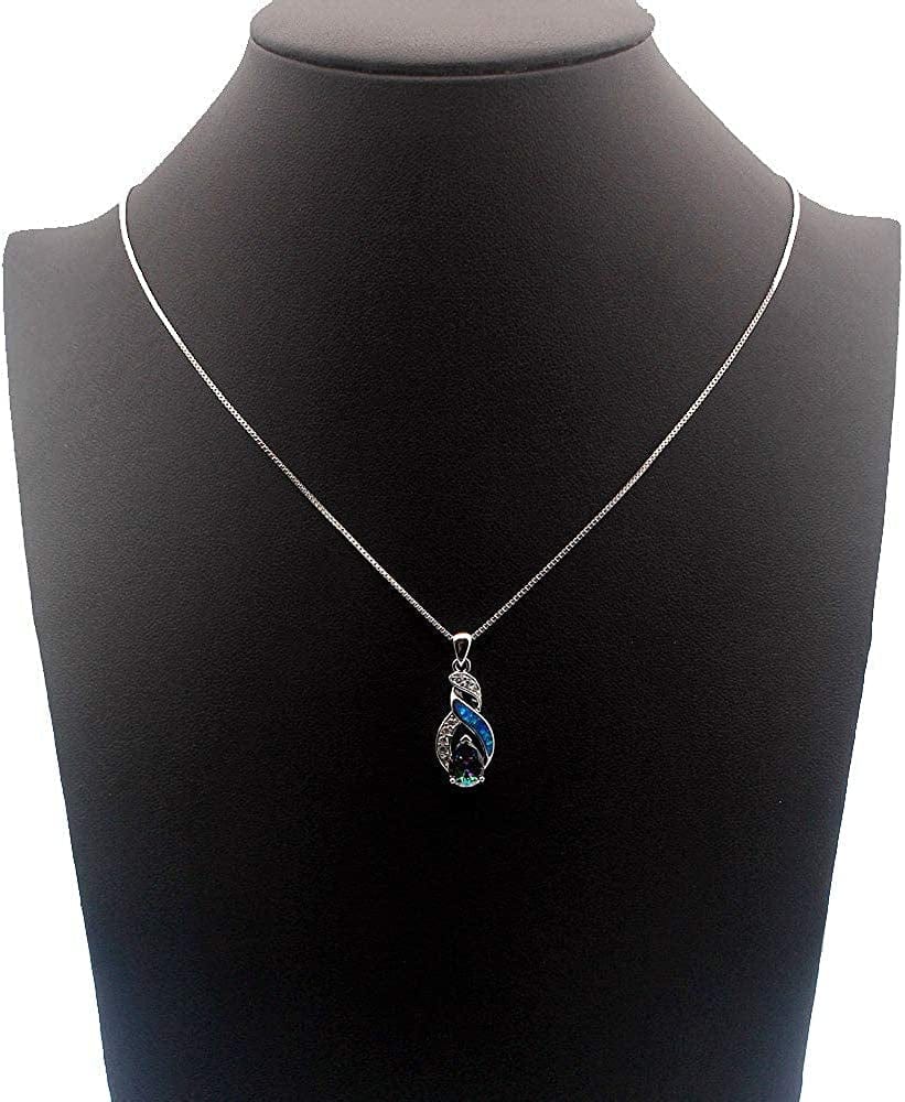 Jewelry Sets Australian Created Opal Necklace Earrings Mother'S Day Gifts Jewelry for Mom
