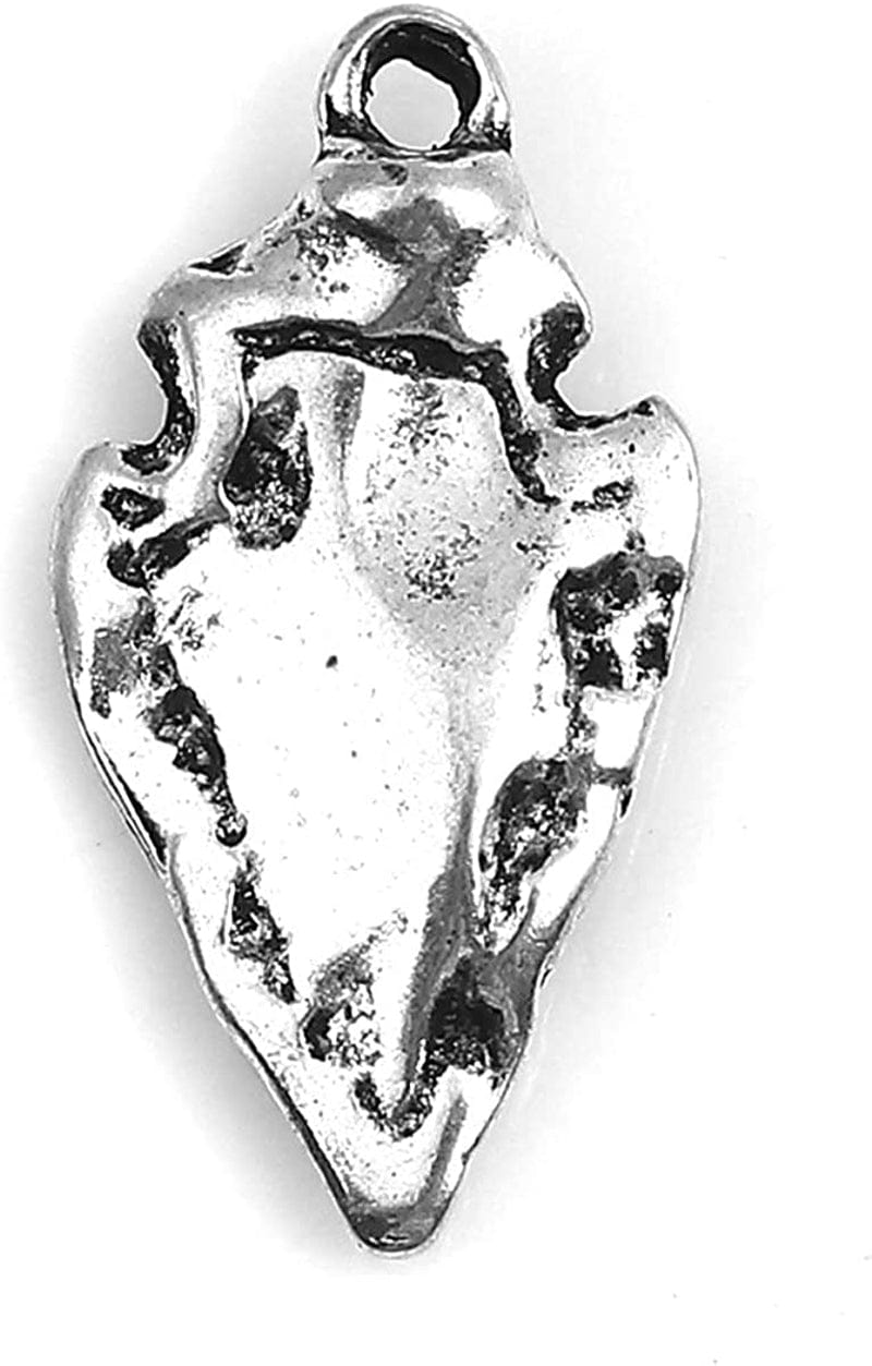 Jgfinds Native American Inspired Arrowhead Pendants, Charms for DIY Jewelry Making, 20 Pack