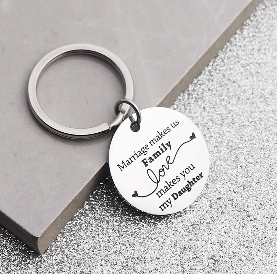 JINGMARUO Stepson Gift Stepdaughter Gift Today I Tell Your Dad/Mom I Do but I Promise to Love You Necklace Gift from Stepmom Stepdad