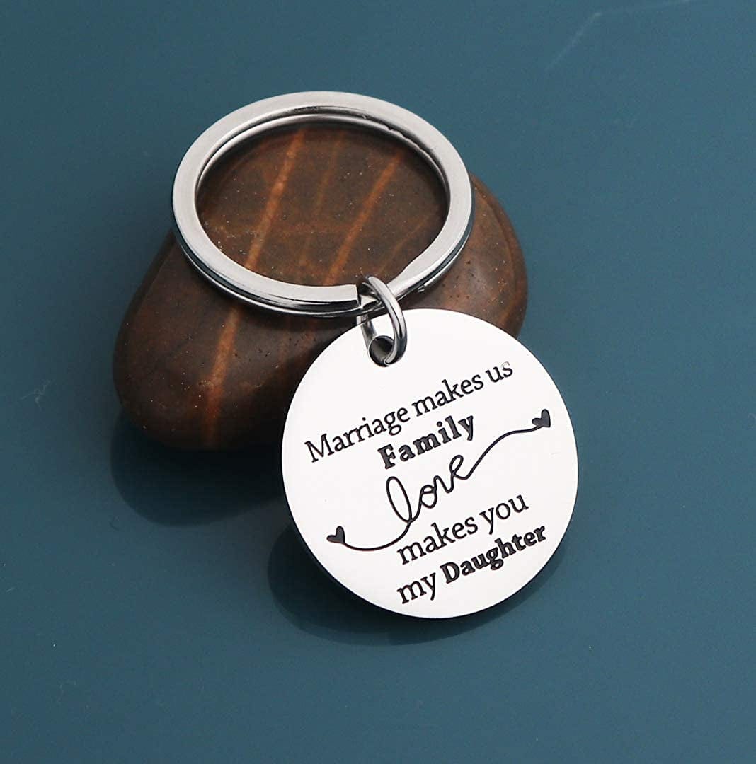 JINGMARUO Stepson Gift Stepdaughter Gift Today I Tell Your Dad/Mom I Do but I Promise to Love You Necklace Gift from Stepmom Stepdad