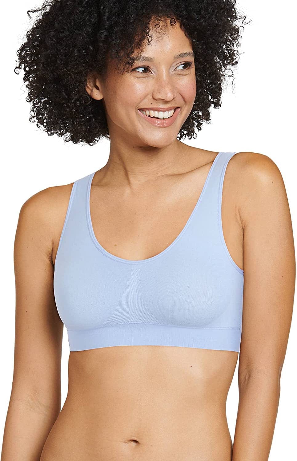 Jockey Women'S Bra Modern Micro Seamfree Bralette Light Mist / X-Large