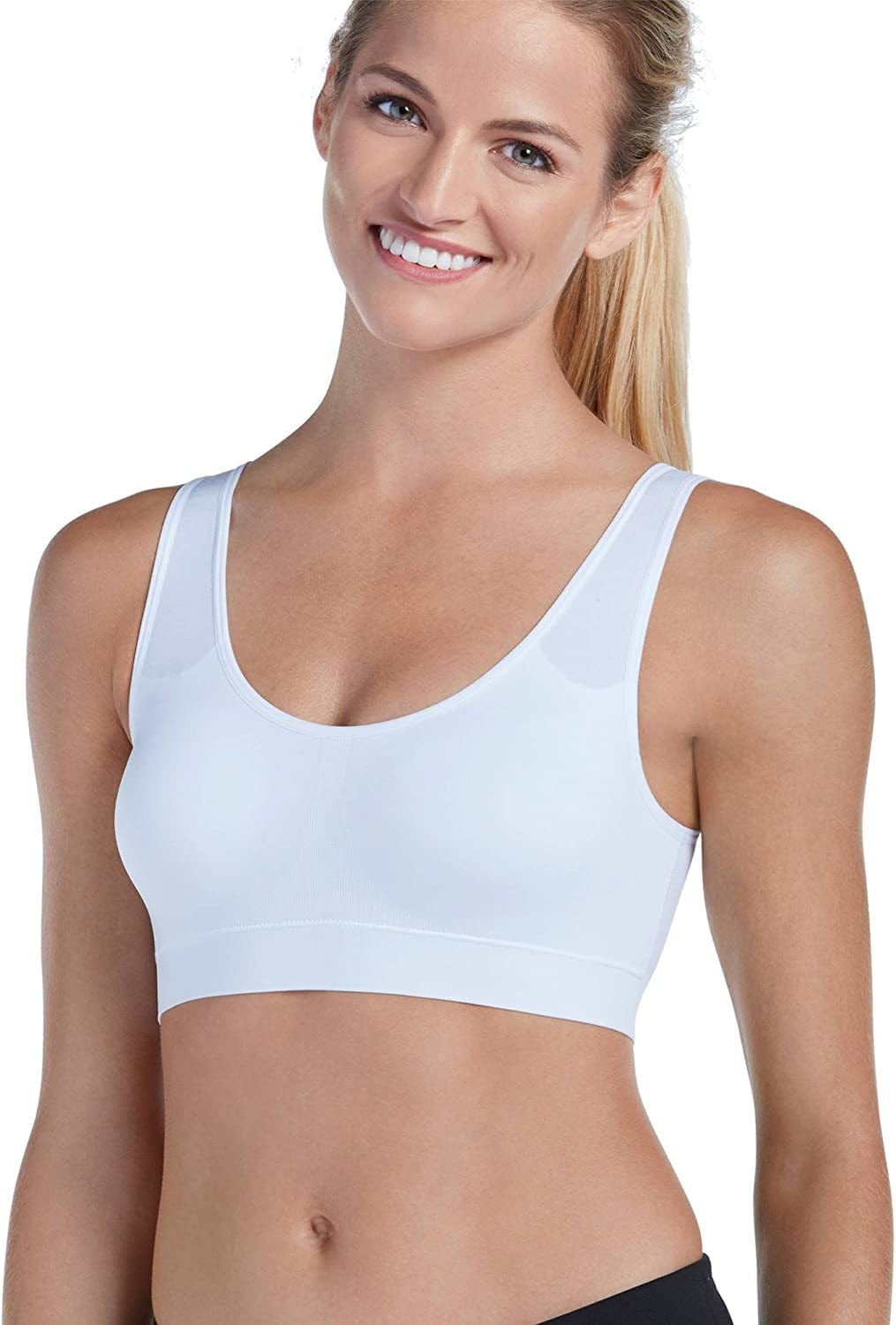 Jockey Women'S Bra Modern Micro Seamfree Bralette White / X-Large