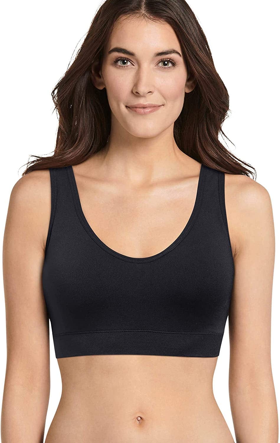 Jockey Women'S Bra Molded Cup Seamfree Bralette Black / Large