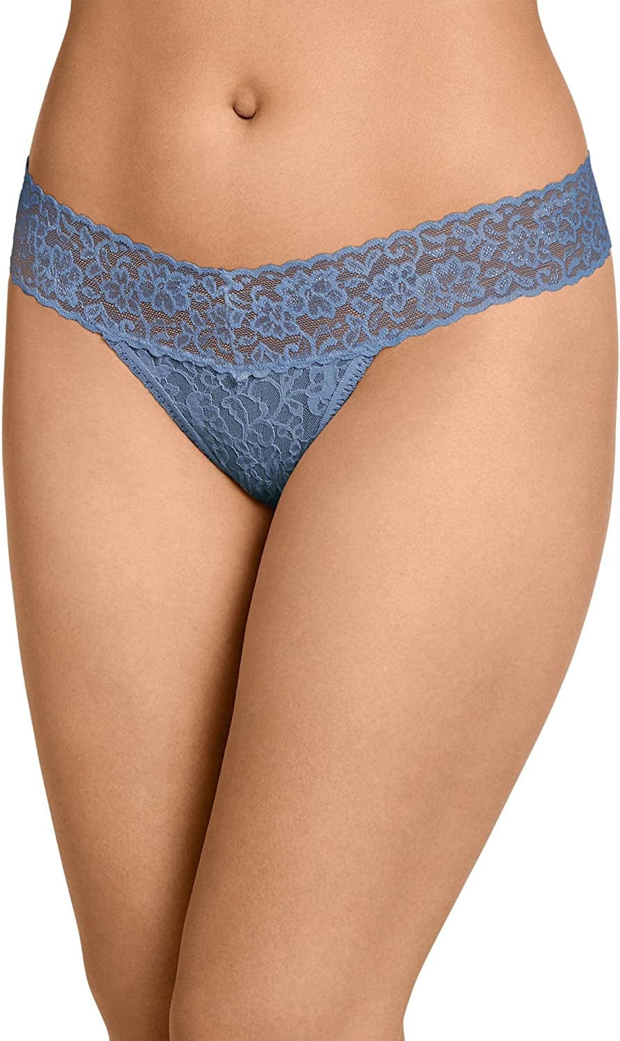 Jockey Women'S Underwear Allover Lace Thong Stormy Sea / XX-Large