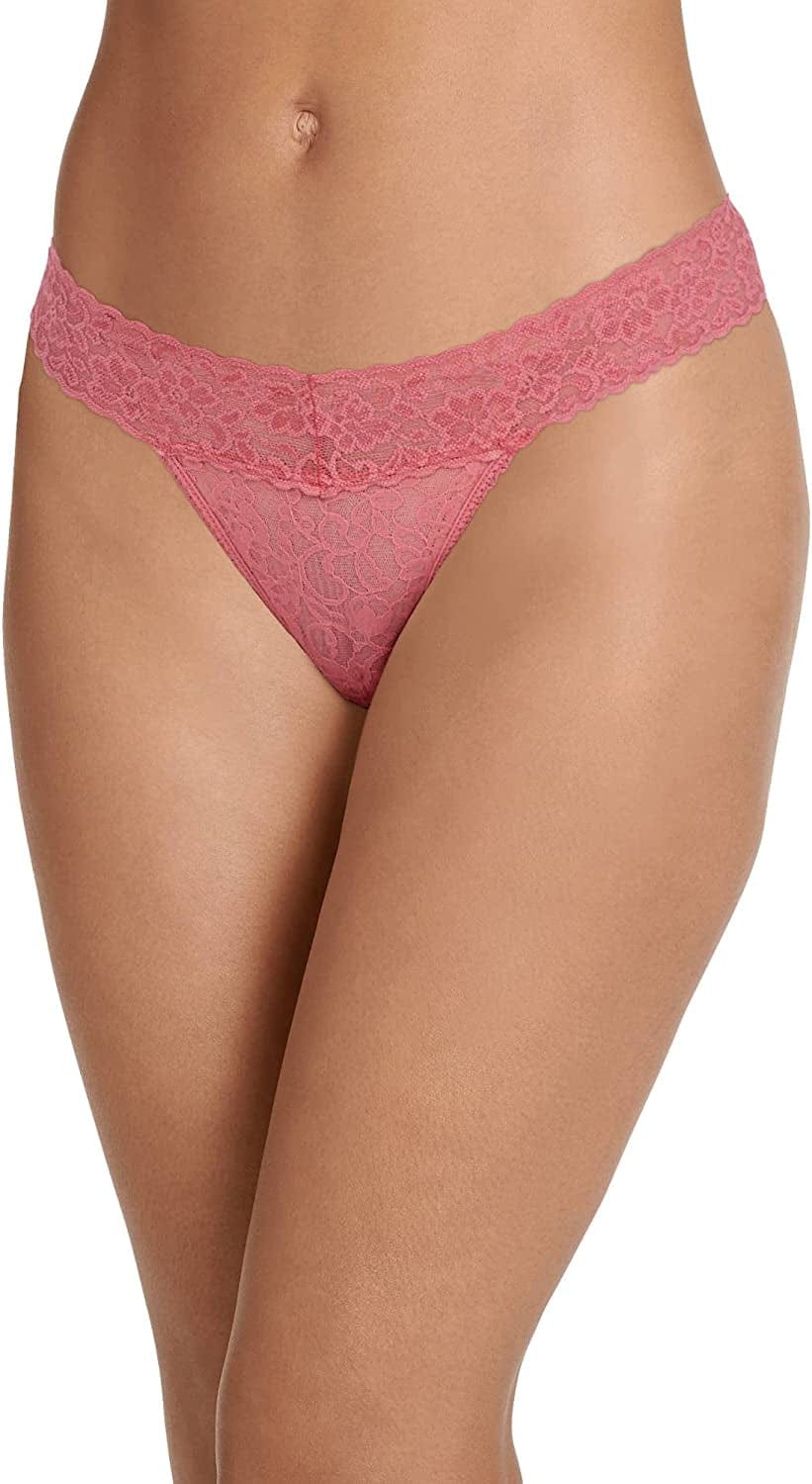 Jockey Women'S Underwear Allover Lace Thong Apple Blossom / Large