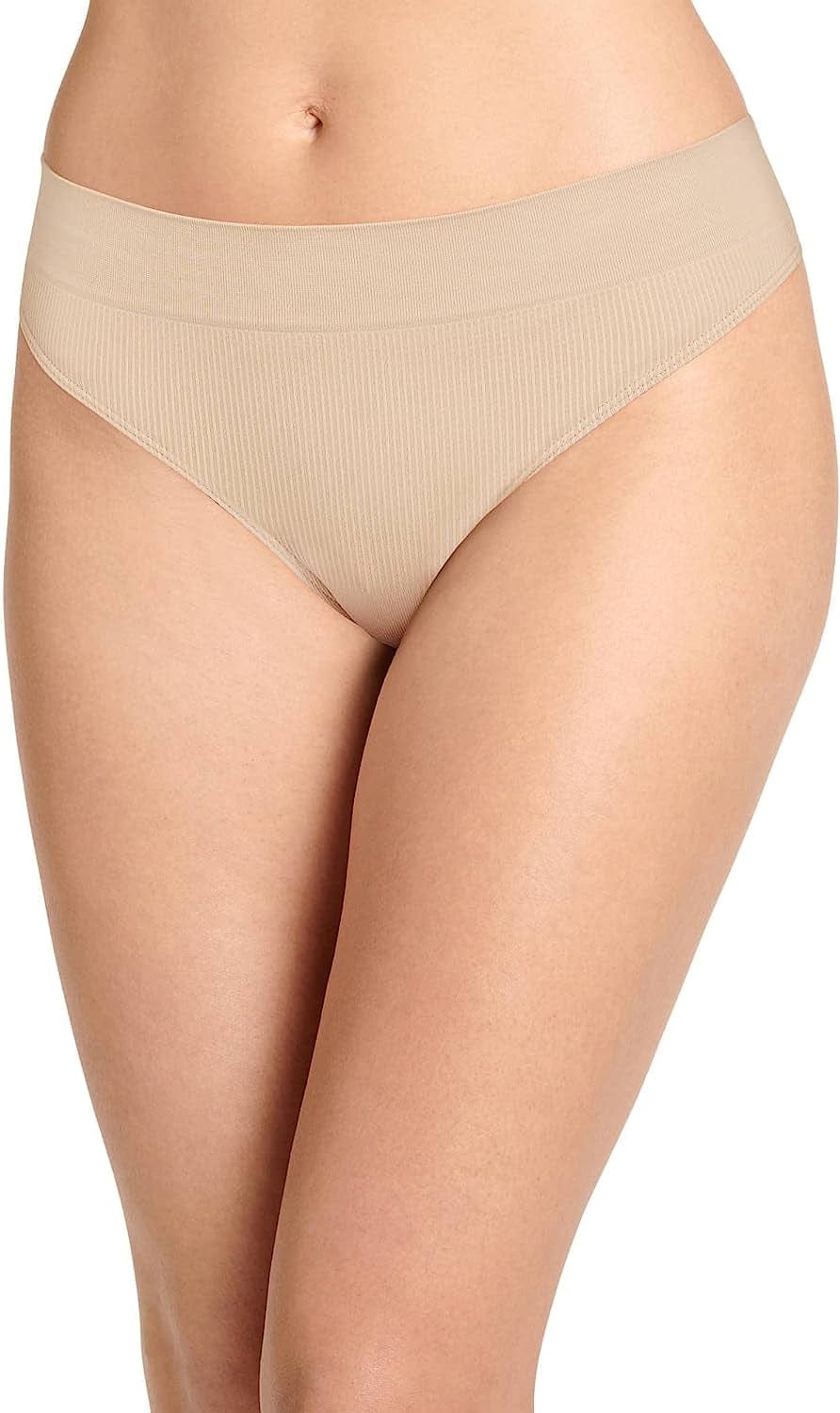 Jockey Women'S Underwear Ecoseamfree Rib Thong Light / Medium