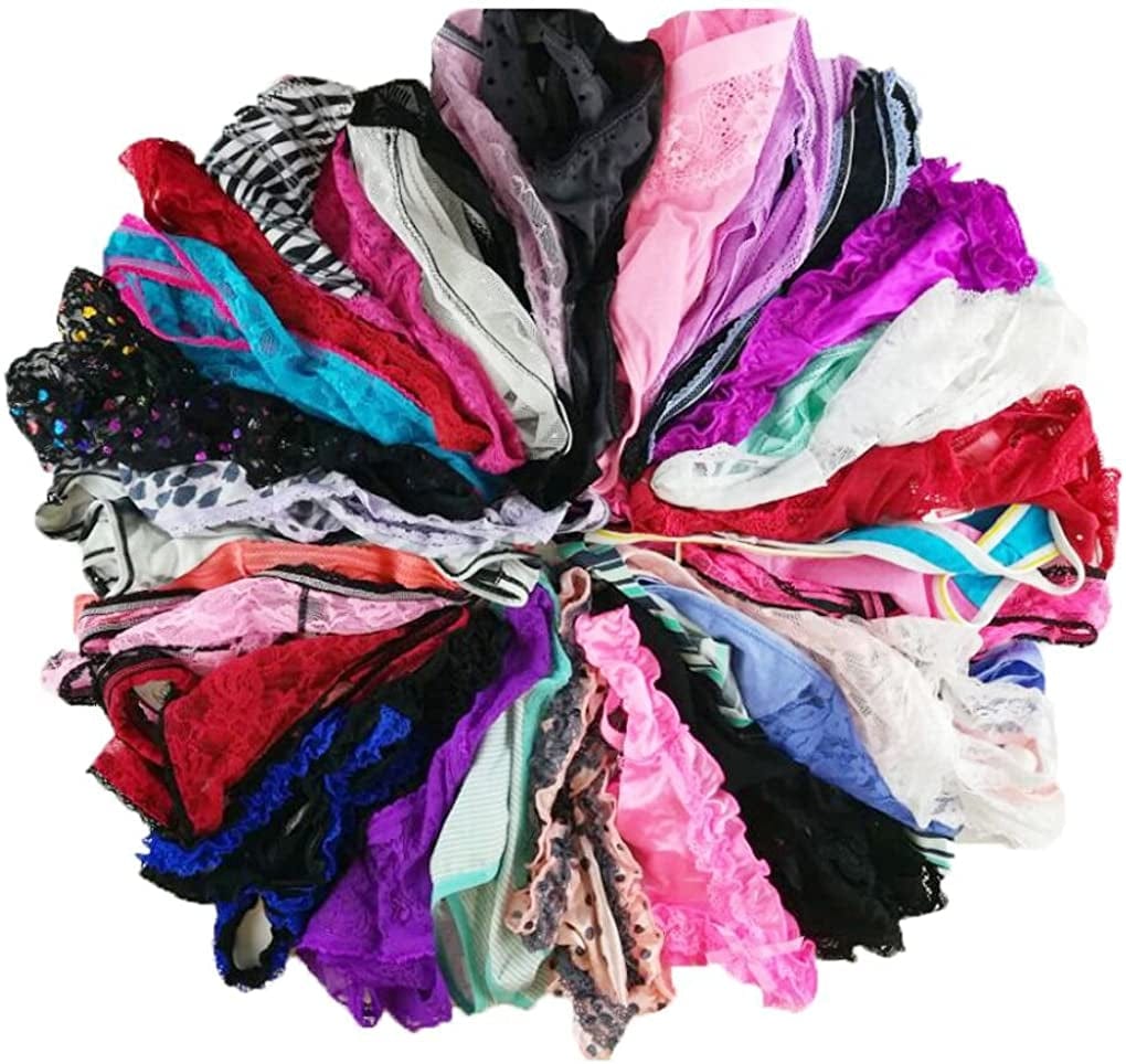 Jooniyaa Women Variety of Underwear Pack T-Back Thong G-String Panties 10pcs / XX-Large
