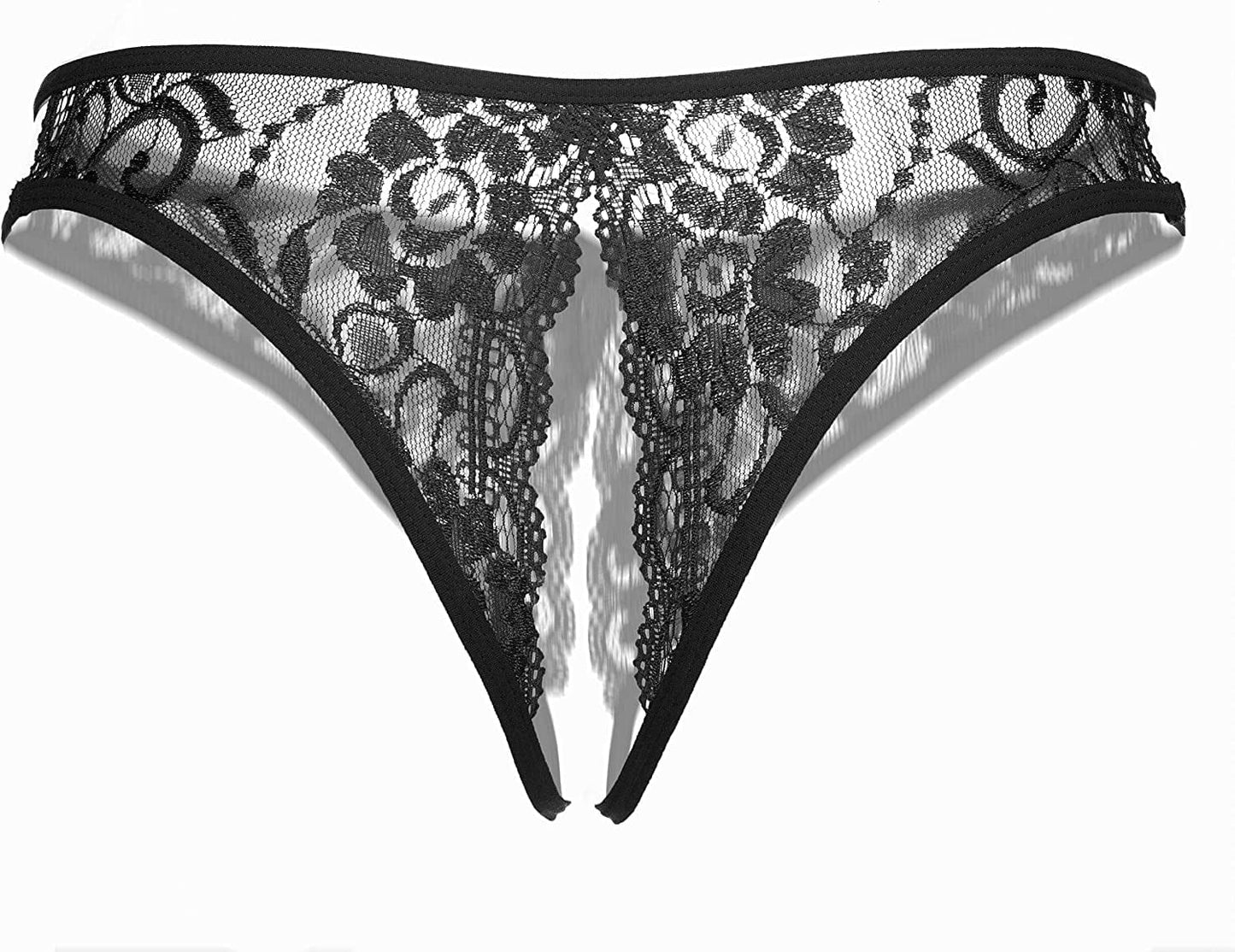 Justgoo Womens Lace G-String Thongs Panties Underwear Low Rise T-Back Underpants
