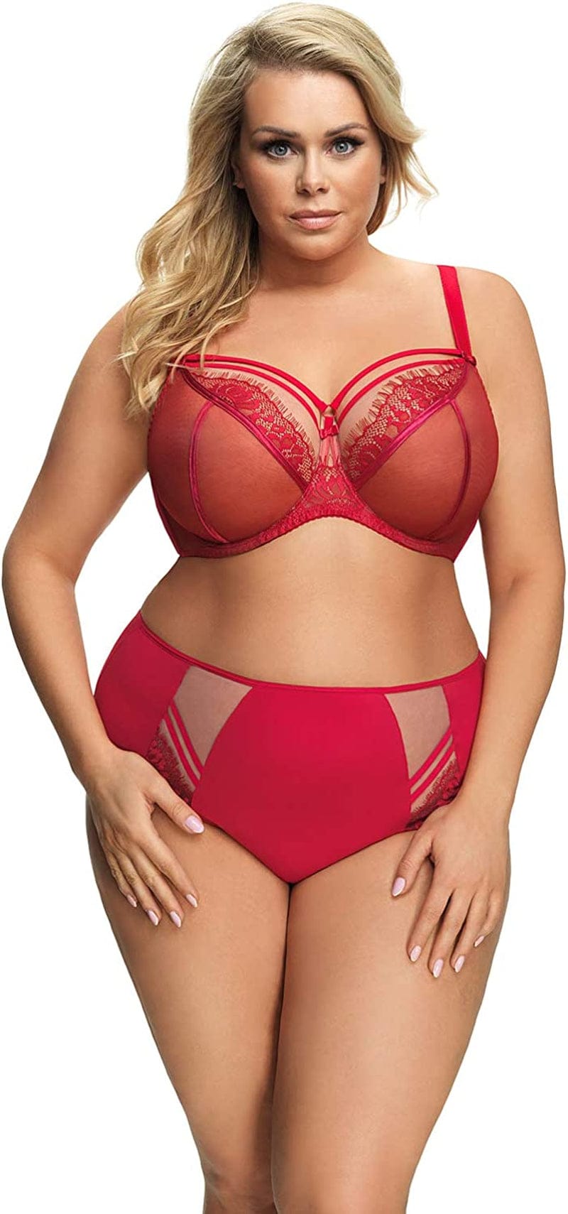 K496 Women'S Paradise Lace Non-Padded Underwired Full Cup Bra