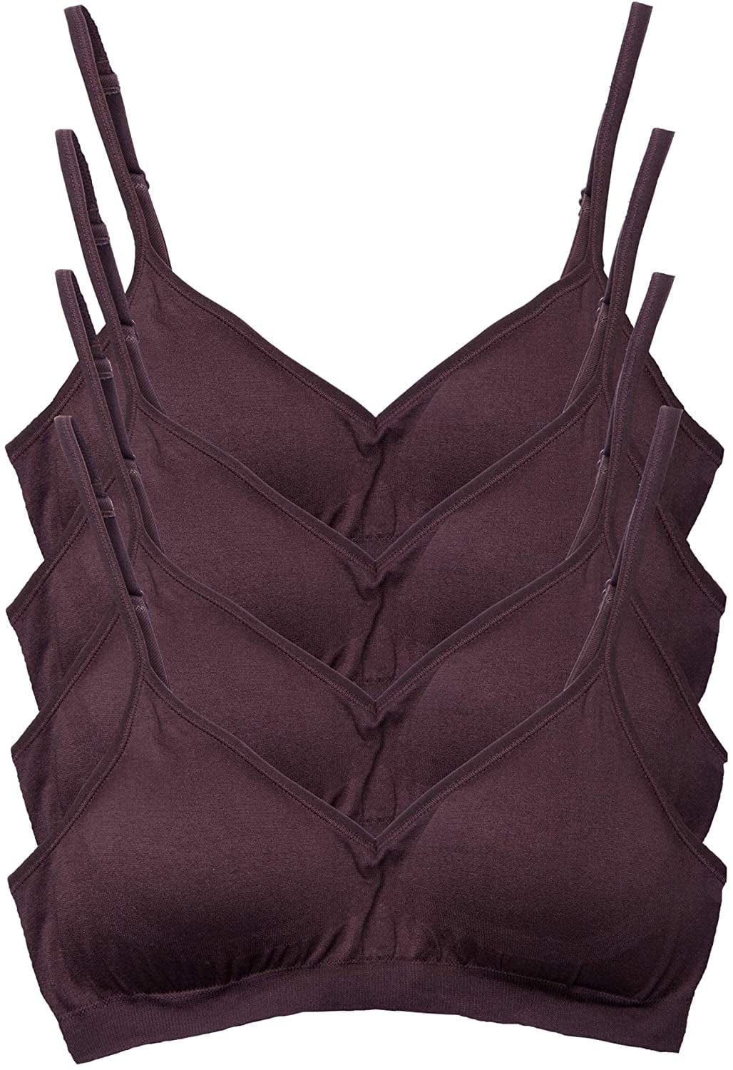 Kalon Women’S 4 Pack Demi Padded Bralette Wireless Comfortable Bra