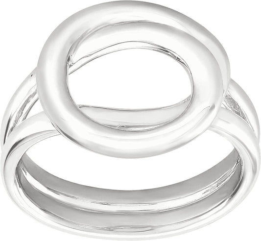 'Karma Swirl' Ring in Sterling Silver 10