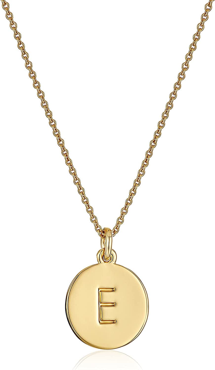Kate Spade New York Gold-Tone Alphabet Pendant Necklace, 18" E