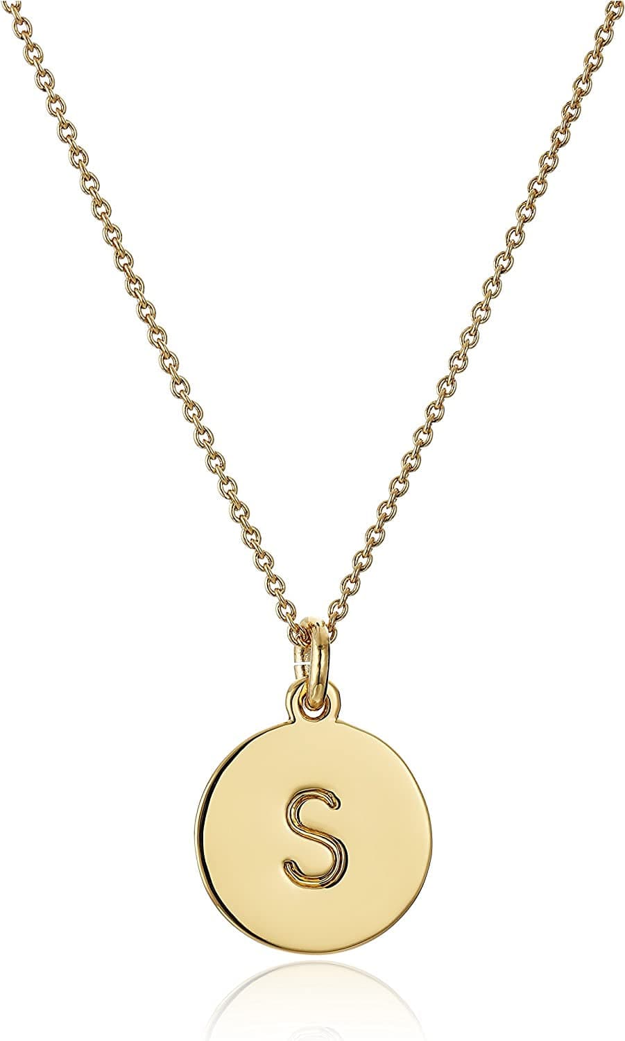 Kate Spade New York Gold-Tone Alphabet Pendant Necklace, 18" S
