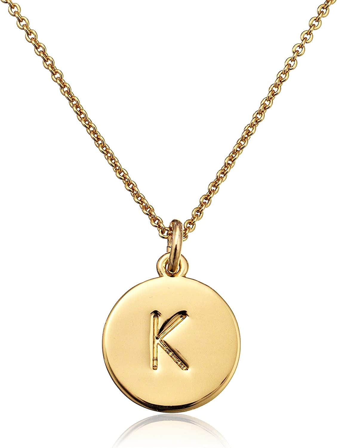 Kate Spade New York Gold-Tone Alphabet Pendant Necklace, 18" K