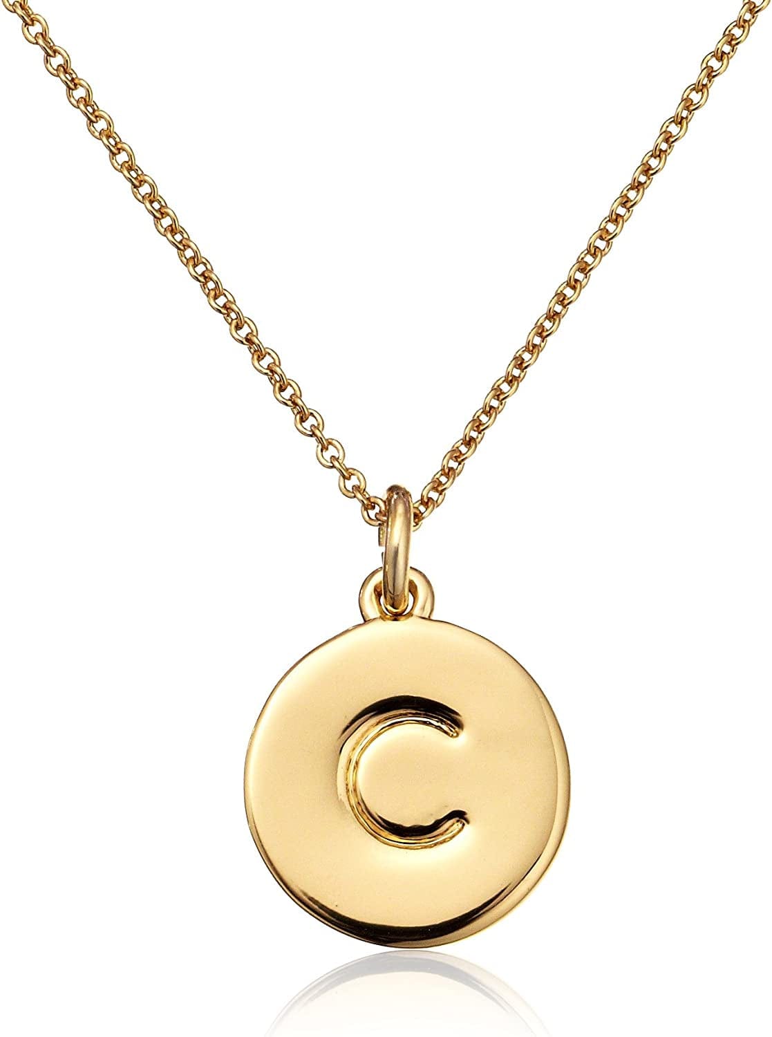 Kate Spade New York Gold-Tone Alphabet Pendant Necklace, 18" C
