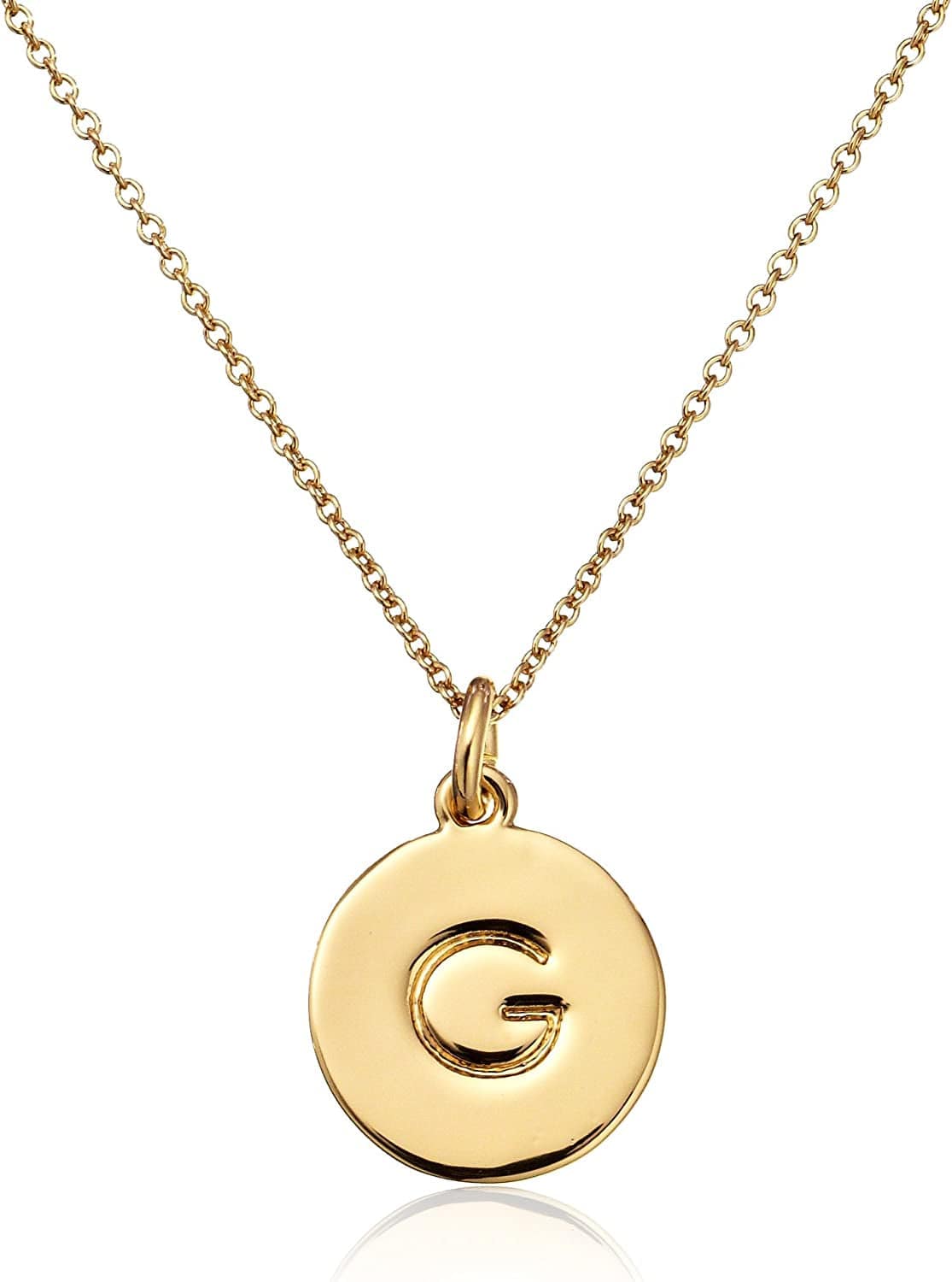Kate Spade New York Gold-Tone Alphabet Pendant Necklace, 18" G