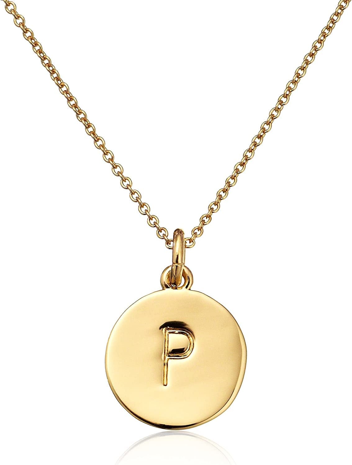 Kate Spade New York Gold-Tone Alphabet Pendant Necklace, 18" P