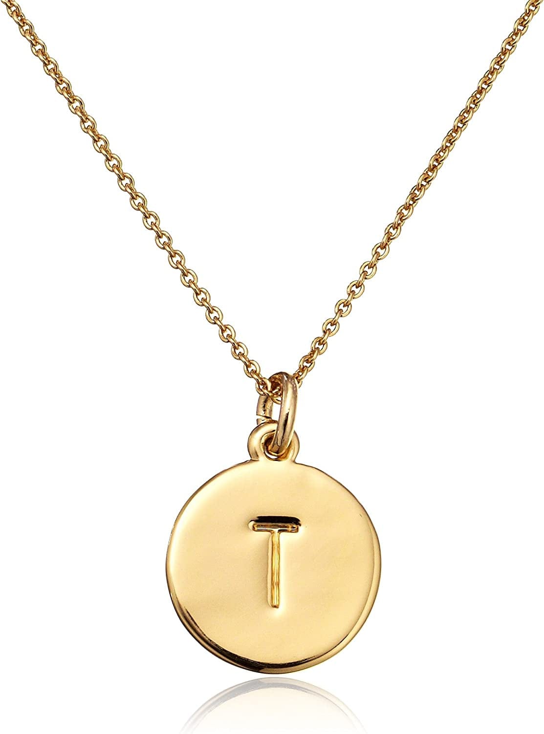 Kate Spade New York Gold-Tone Alphabet Pendant Necklace, 18" T