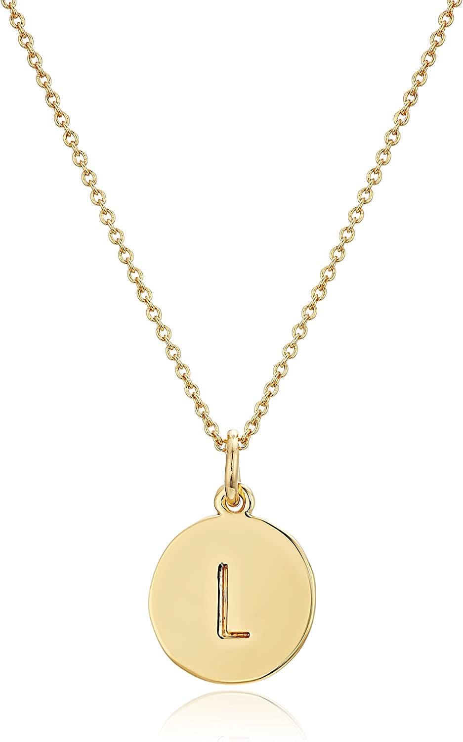 Kate Spade New York Gold-Tone Alphabet Pendant Necklace, 18" L