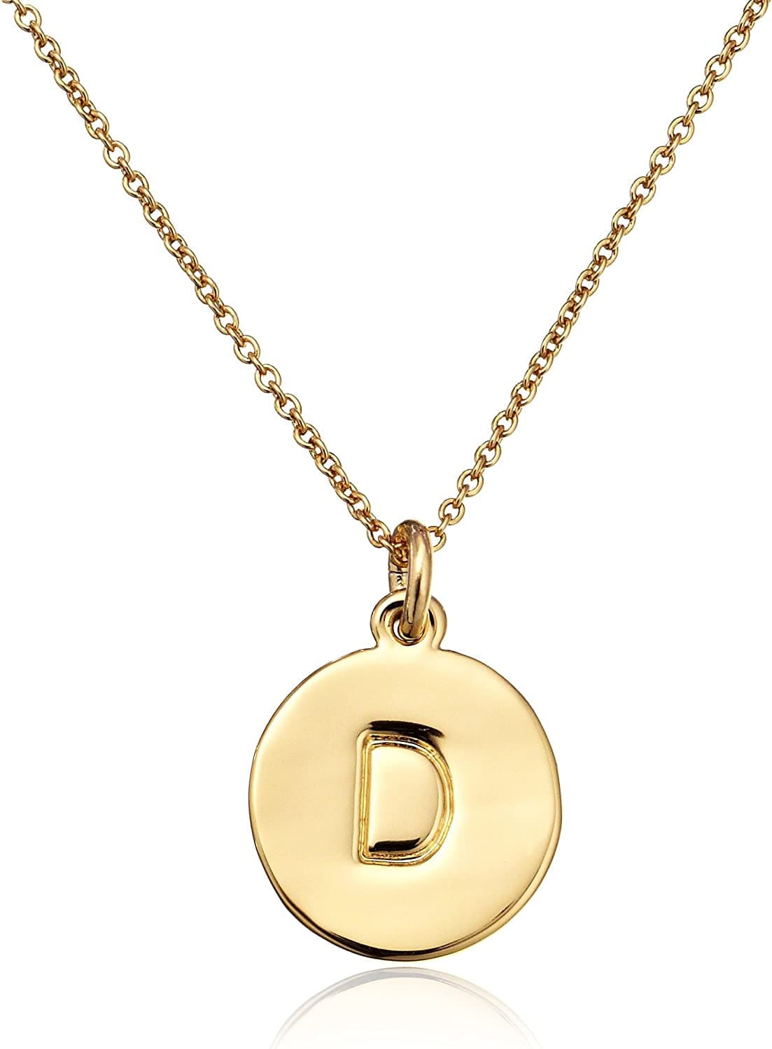 Kate Spade New York Gold-Tone Alphabet Pendant Necklace, 18" D