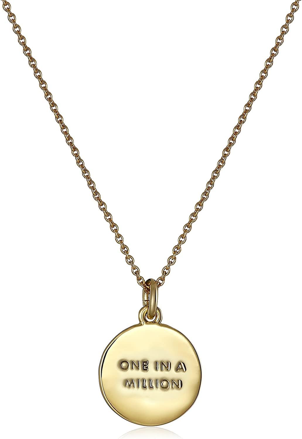 Kate Spade New York Gold-Tone Alphabet Pendant Necklace, 18"