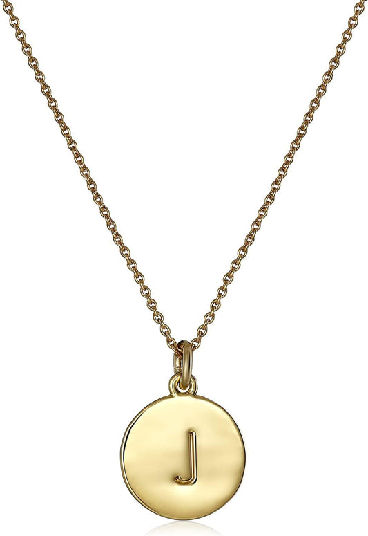 Kate Spade New York Gold-Tone Alphabet Pendant Necklace, 18" J