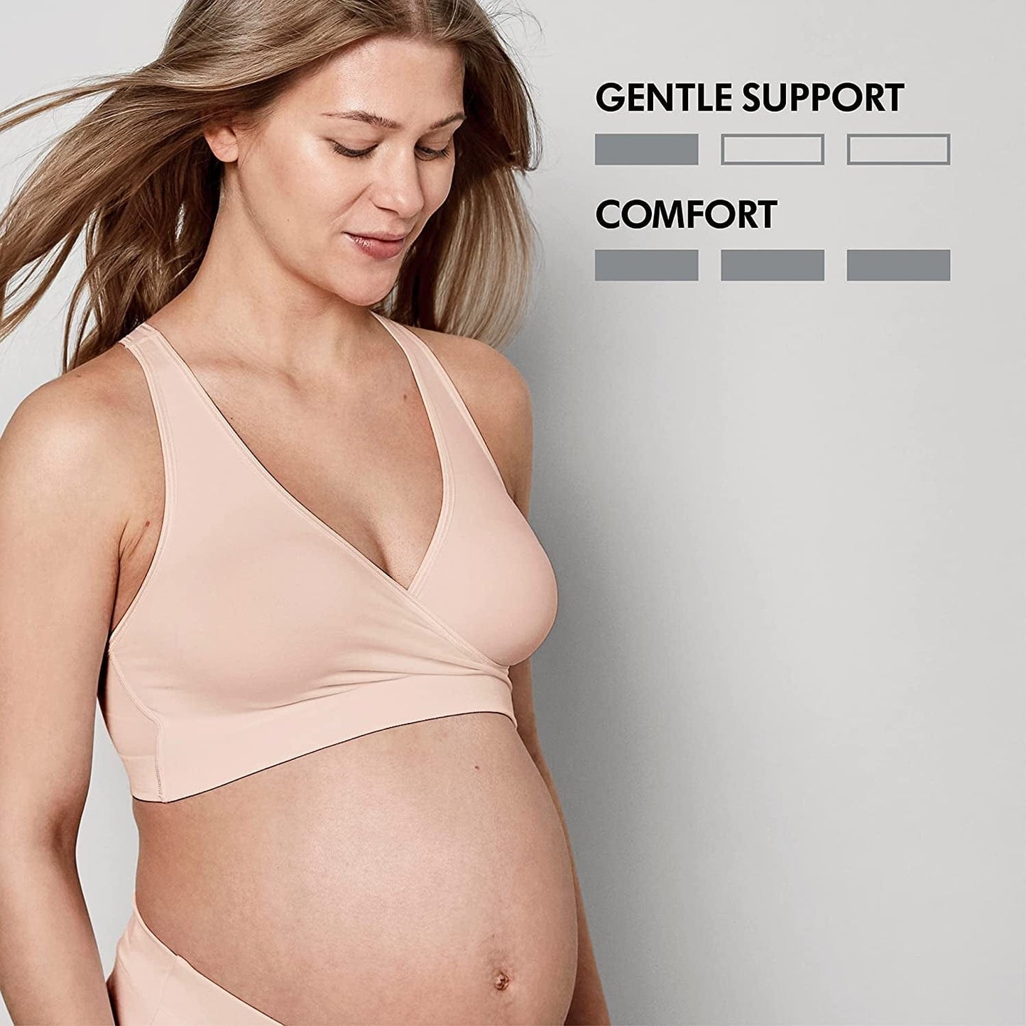 Keep Cool Sleep Bra | Seamless Maternity & Nursing Sleep Bra with Full Back Breathing Zone and Soft Touch Fabric
