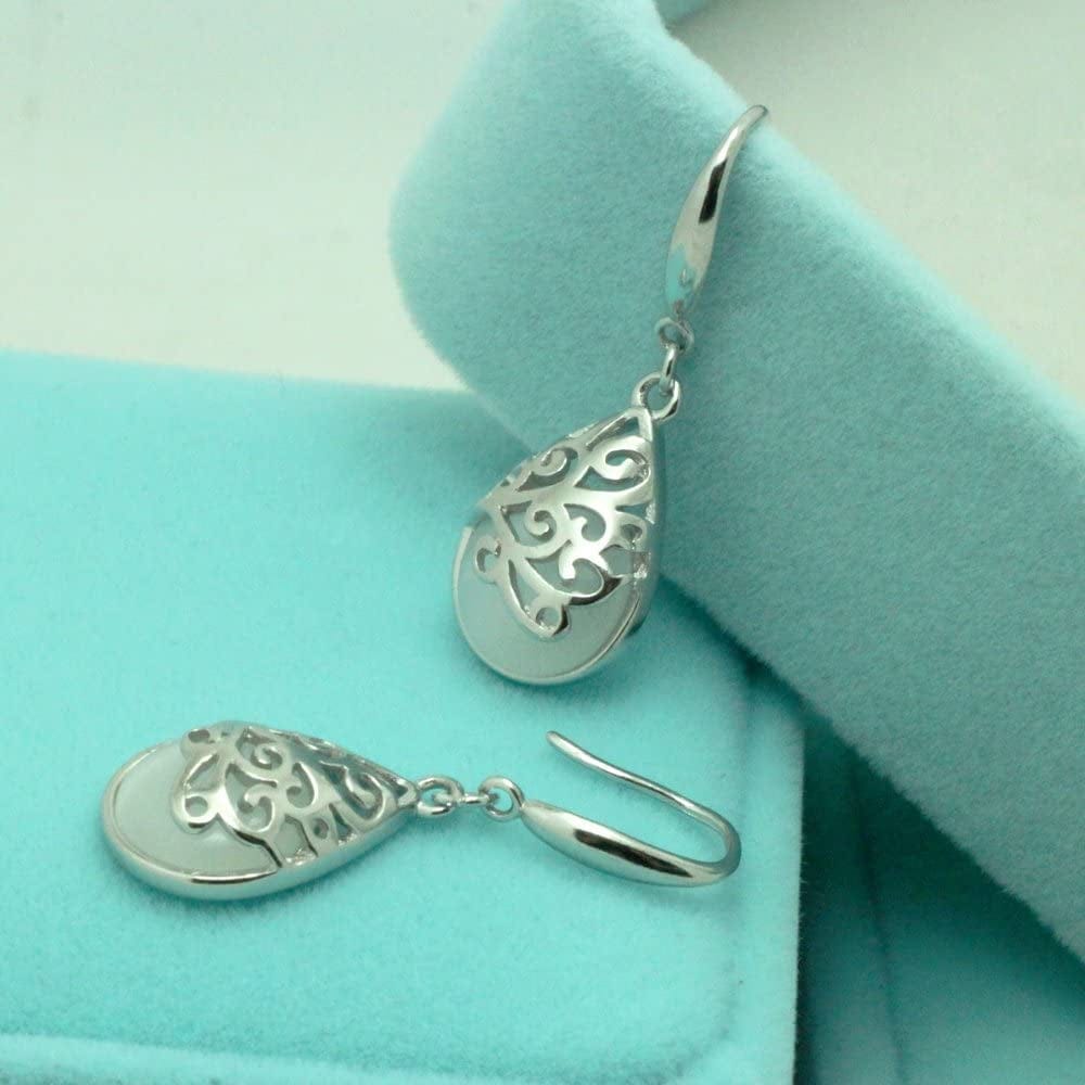 Keeteen"Wishing Tree" 925 Sterling Silver Filigree Drop Dangle Earrings for Women