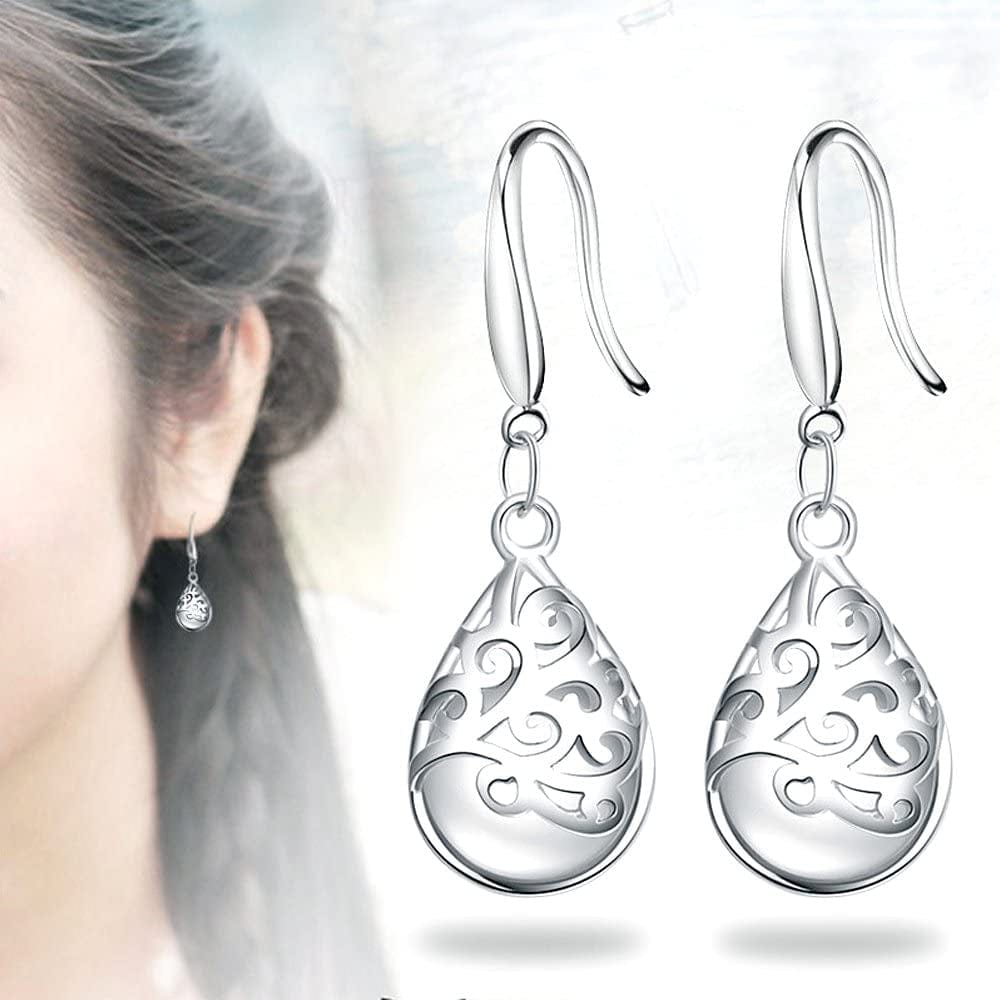 Keeteen"Wishing Tree" 925 Sterling Silver Filigree Drop Dangle Earrings for Women