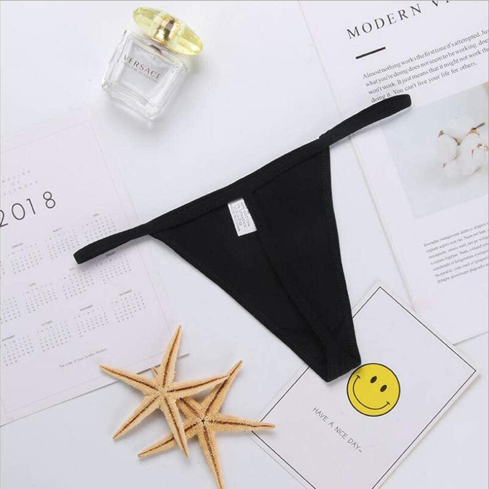 Kissecret Women Cotton G-Strings Underwear Pack of 6Pcs Sexy T-String Thong Panties