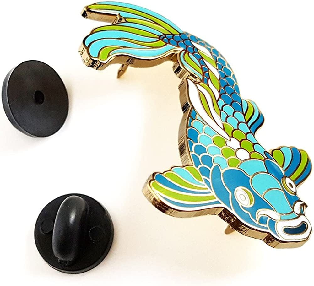 Koi Fish Enamel Lapel Pin