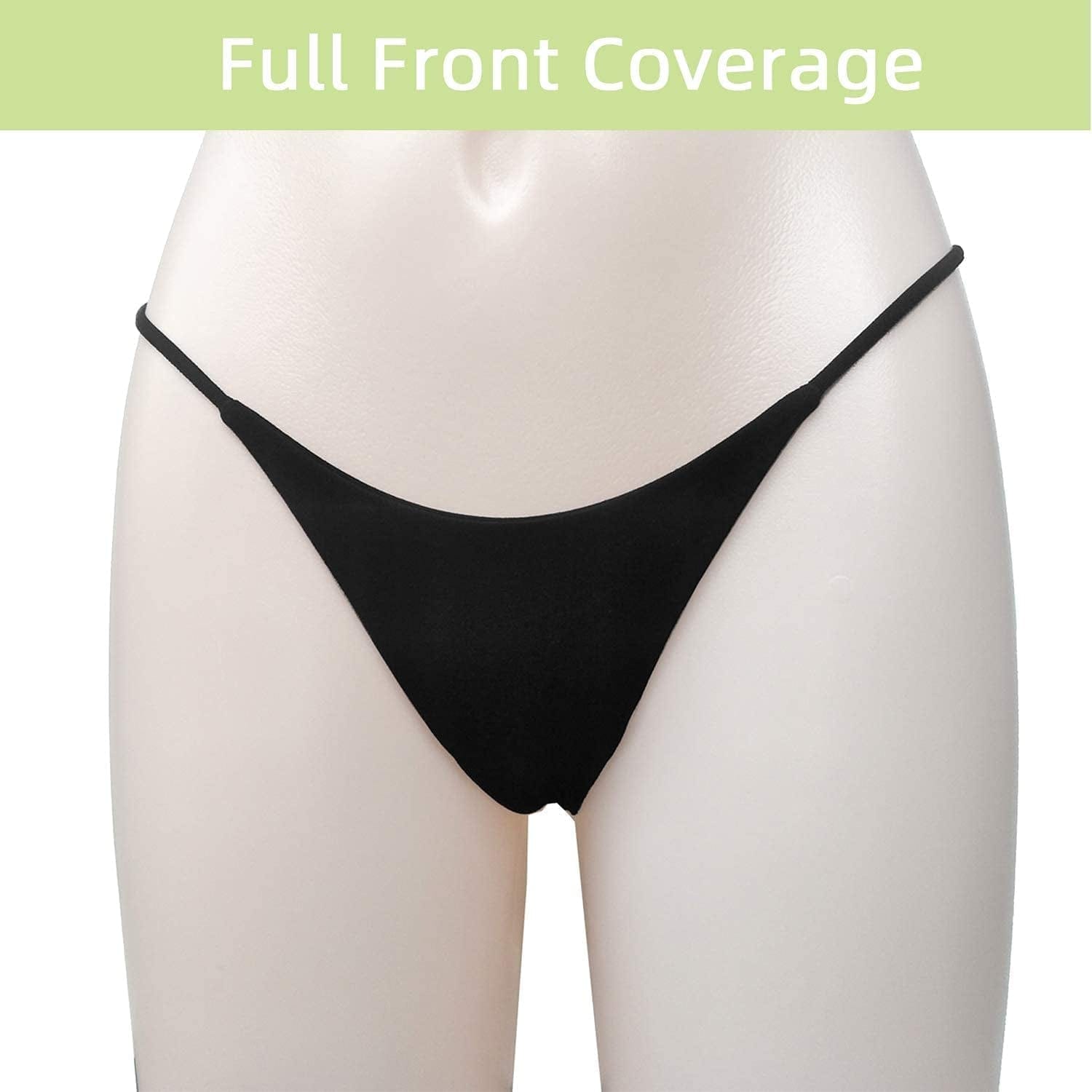 KUKU PANDA Cotton Thongs for Women Sexy Seamless Woman G String Panties 3 Pack Set