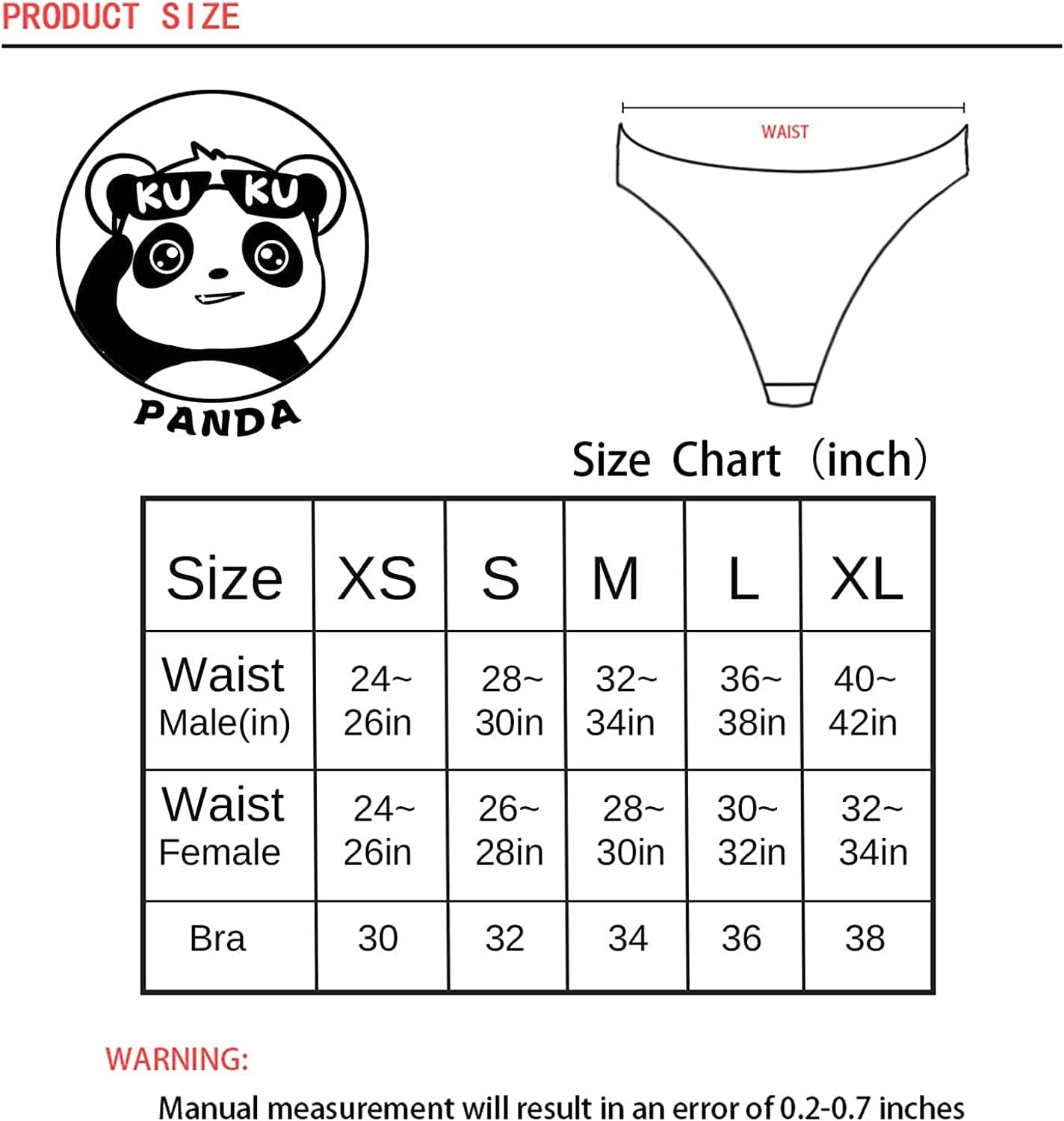 KUKU PANDA Cotton Thongs for Women Sexy Seamless Woman G String Panties 3 Pack Set