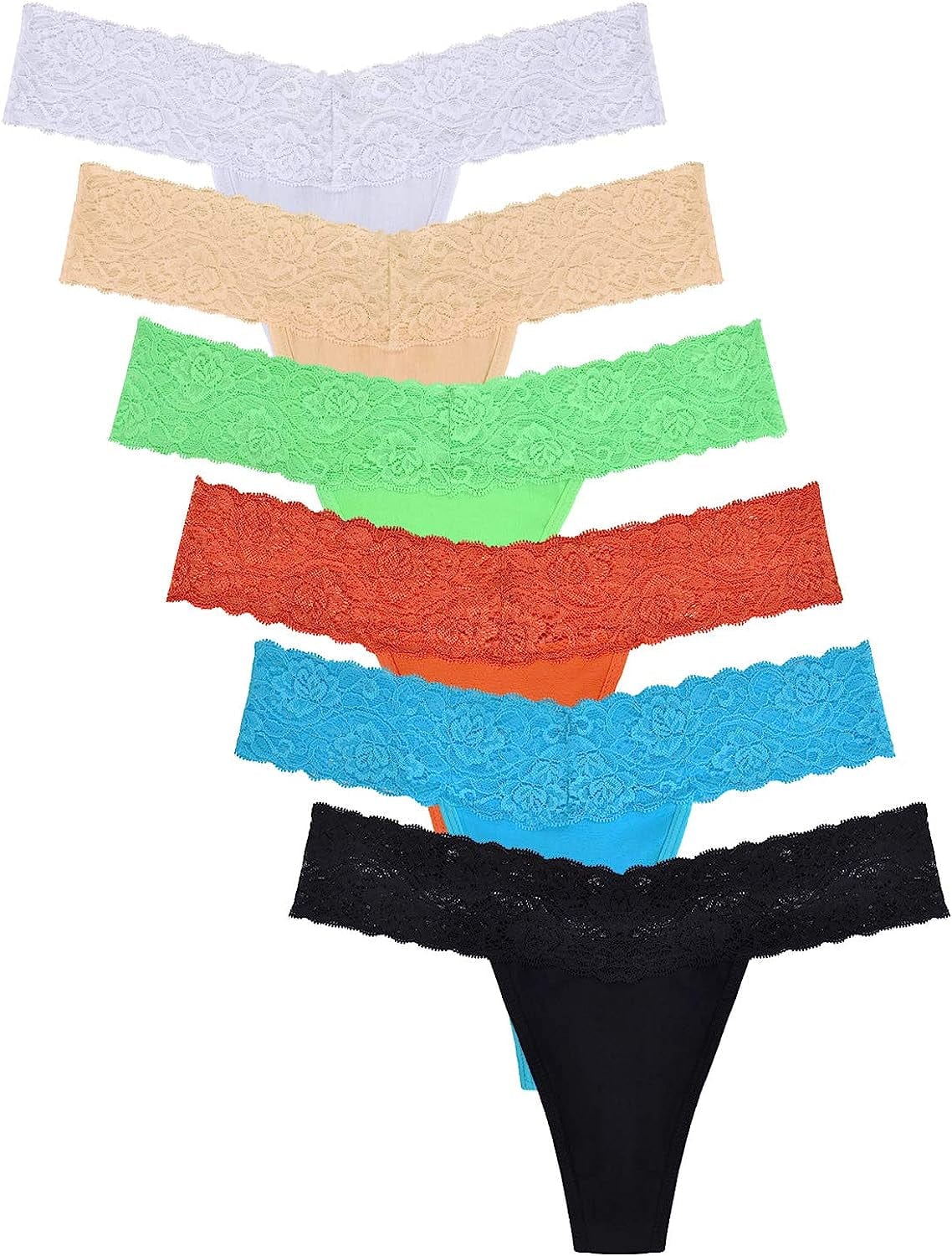 Lace Thongs for Women Thong Underwear Women Lace Panties Women Underwear Cotton Thongs for Women Pack Classic / Small
