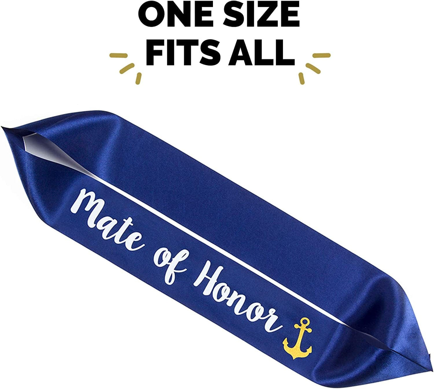 “Last Sail before the Veil” Bachelorette Sashes | 7 Pack | 1 Bride to Be Sash and 6 Bride Tribe Sashes with Fun Nautical Phrases Apparel & Accessories > Clothing Accessories > Sashes Pop Fizz Designs