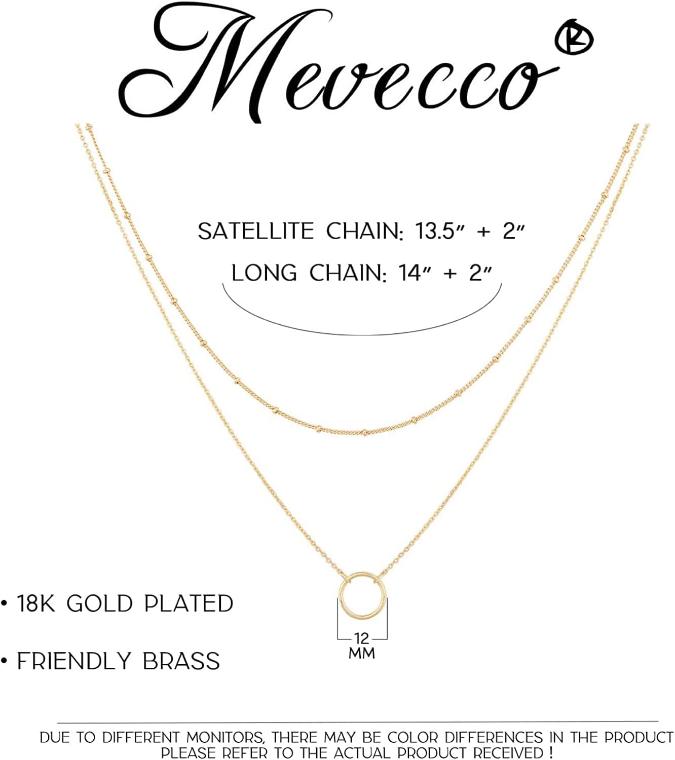 Layered Heart Necklace Pendant Handmade 18K Gold Plated Dainty Gold Choker Arrow Bar Layering Long Necklace for Women