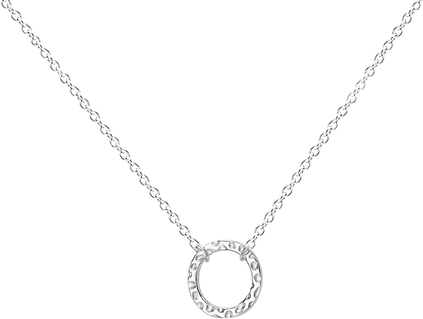 Layered Necklaces for Women - 14K Dainty Gold Plated Layering Chokers Necklaces Set Multilayer Delicate Necklace Trendy Adjustable Long Layered Necklaces for Women N Karma Necklace / Silver Plated