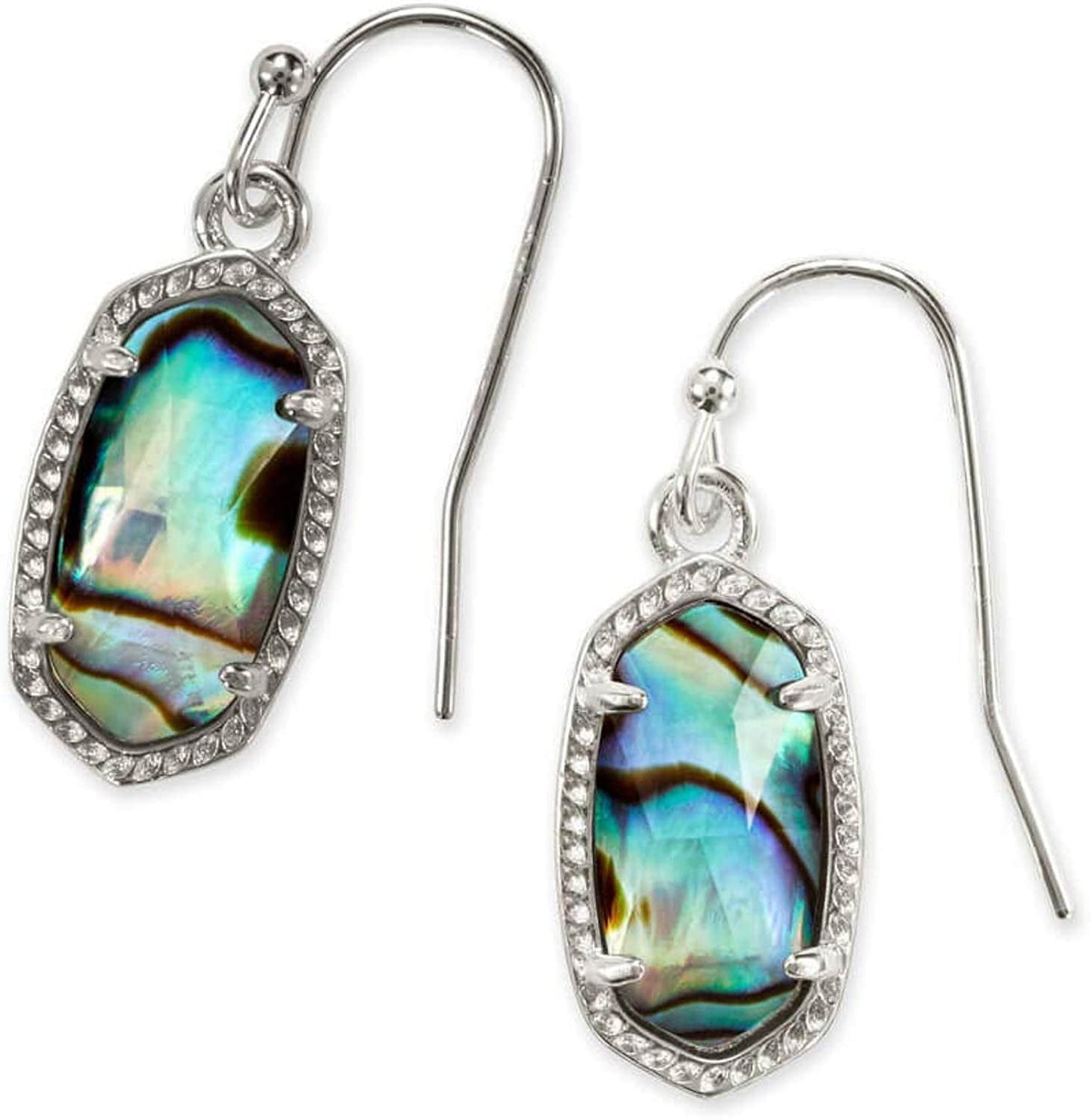 Lee Drop Earrings for Women RHODIUM - ABALONE SHELL