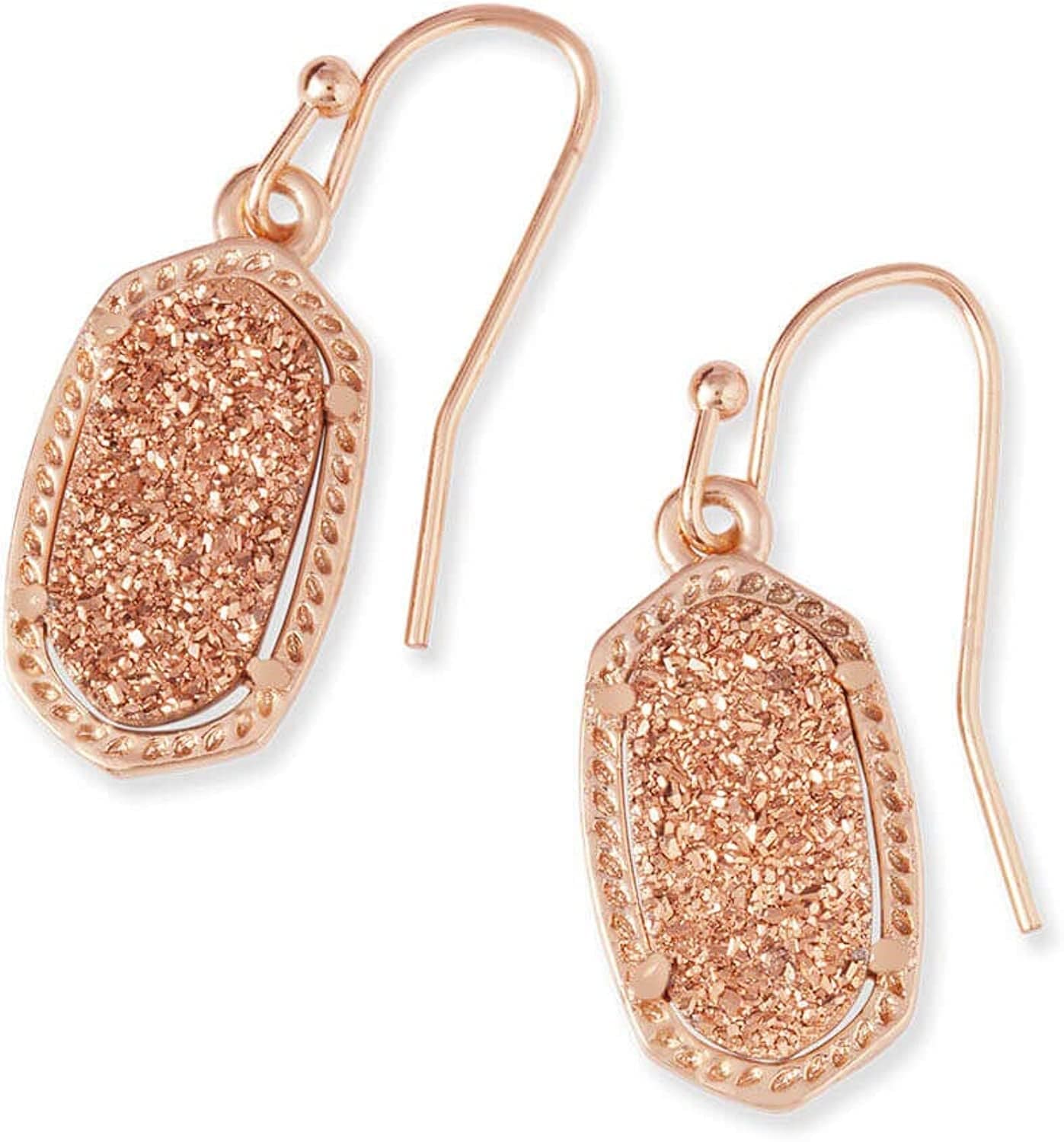 Lee Drop Earrings for Women ROSE GOLD - ROSE GOLD DRUSY