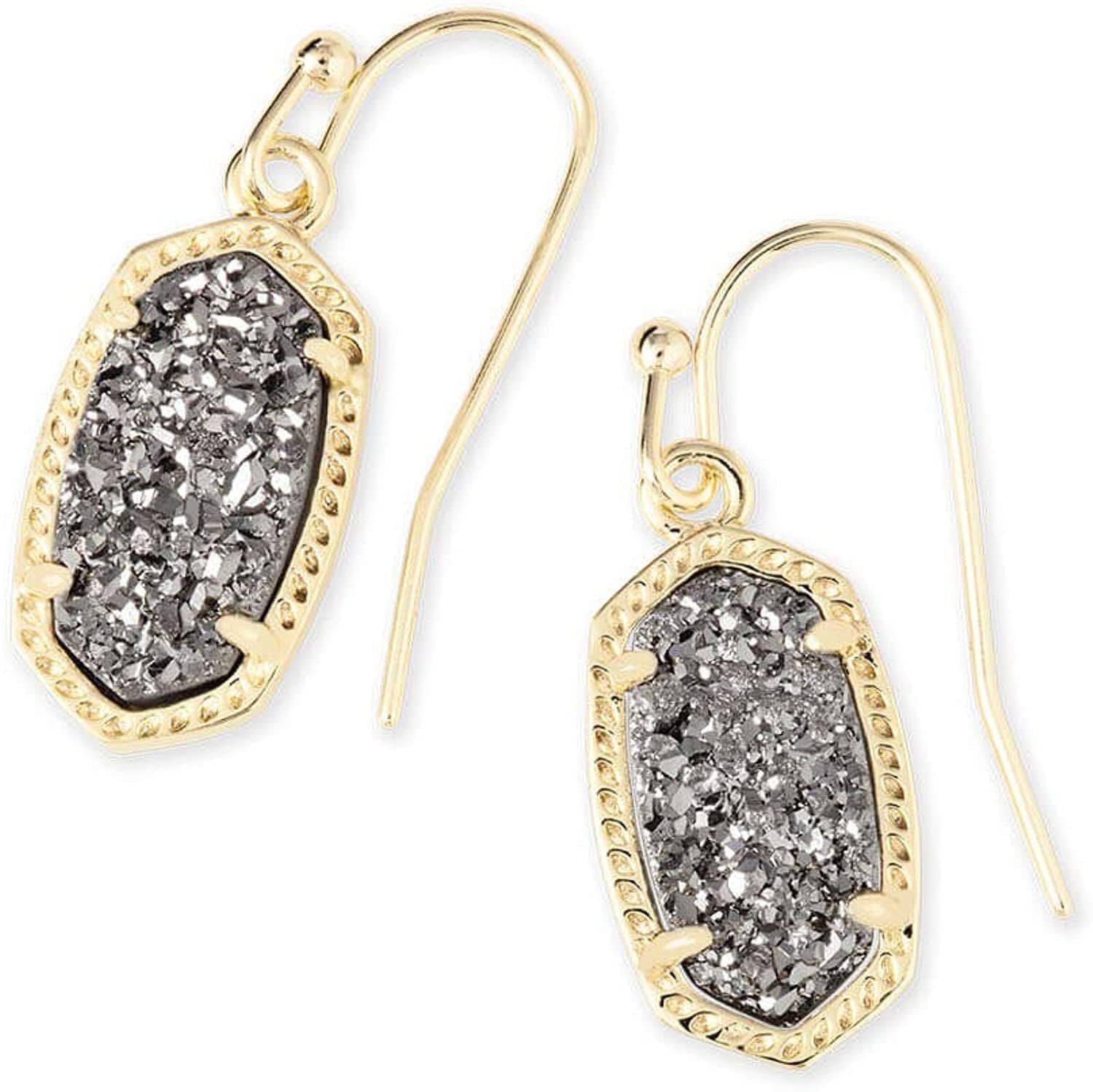 Lee Drop Earrings for Women GOLD - PLATINUM DRUSY