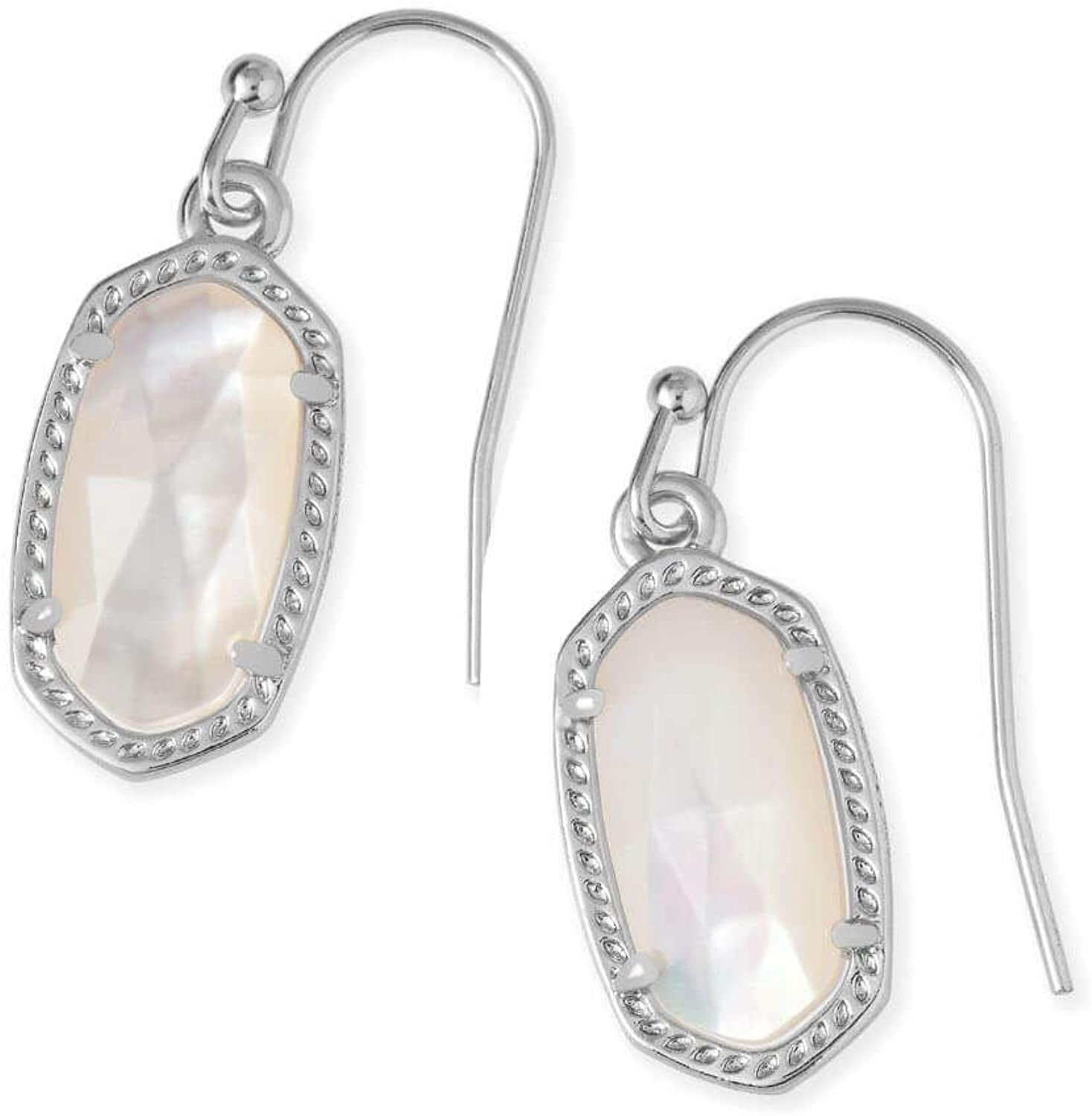 Lee Drop Earrings for Women RHODIUM - IVORY MOTHER OF PEARL