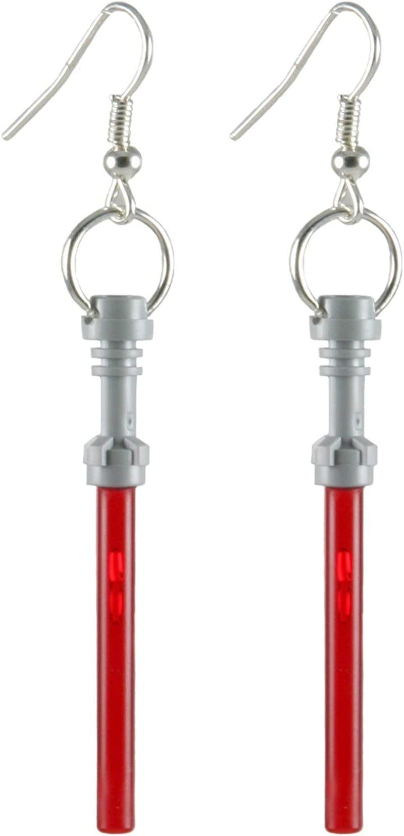 LEGO Lightsaber Earrings Star Wars Fun Jewelry Red