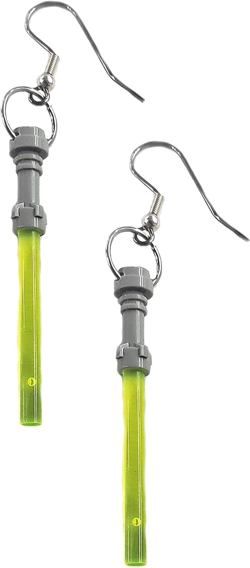 LEGO Lightsaber Earrings Star Wars Fun Jewelry Neon Green