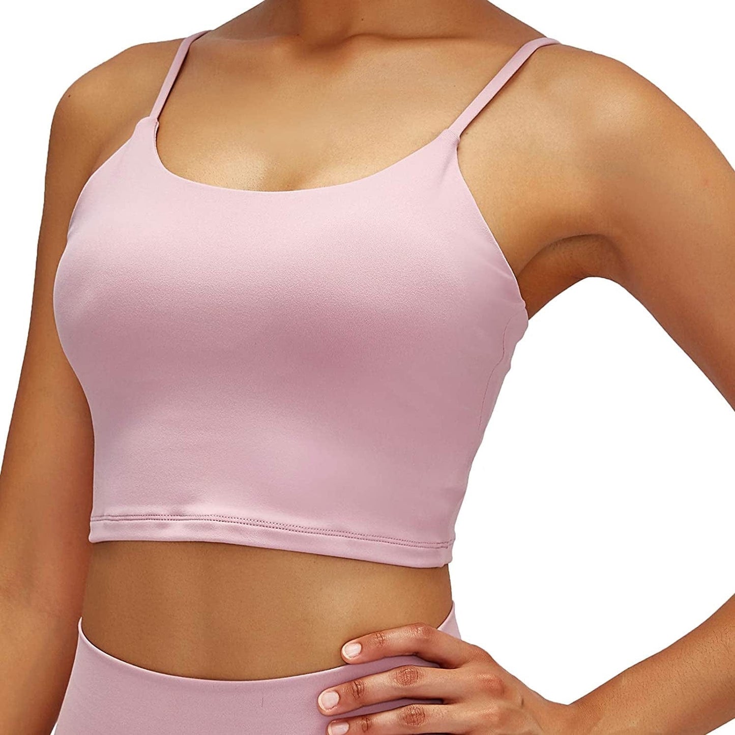 Lemedy Women Padded Sports Bra Fitness Workout Running Shirts Yoga Tank Top Pink / XX-Large